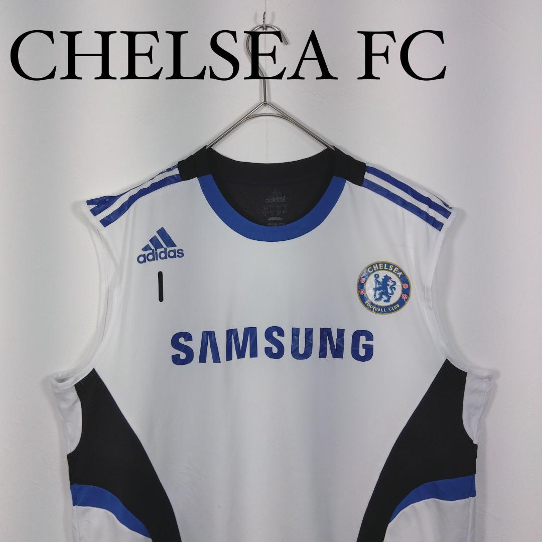 チェルシーadidasトレーニングシャツ　LLサイズ チェルシー CHELSEA FC ノースリーブシャツ adidas トレーニング