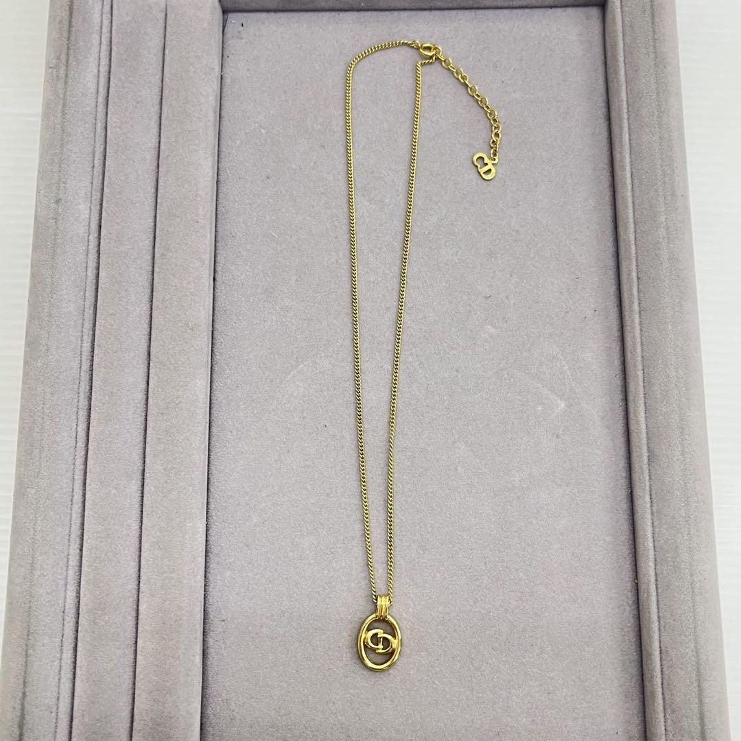 美品☆クリスチャンディオール☆Christian Dior ネックレス ゴールド