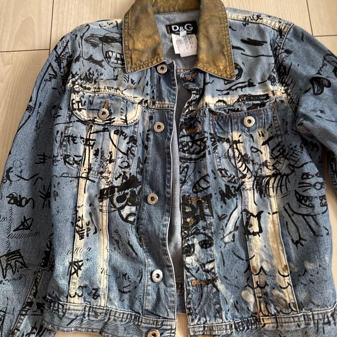 D&G グラフィックデニムジャケット D&G グラフィックデニムジャケット
