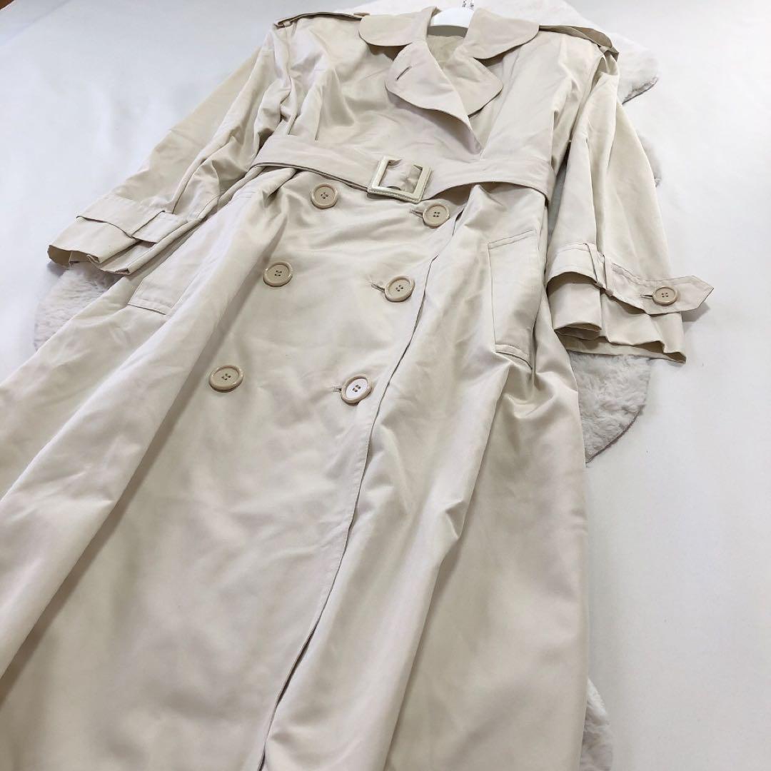 Dior*ディオール　シルク100%ロングトレンチコート　ヴィンテージ　9