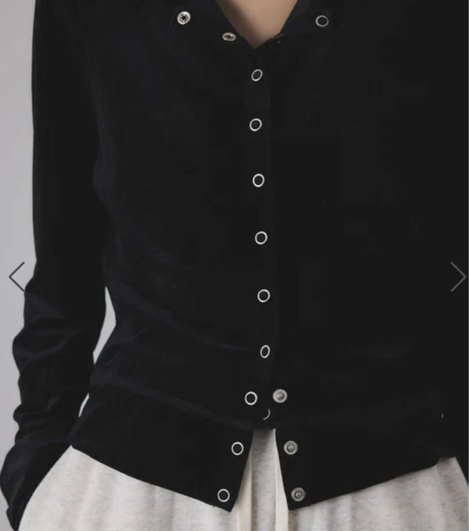 lilyリリ様アダムエロペ　マルチWAYシアートリコットベロアカーディガン