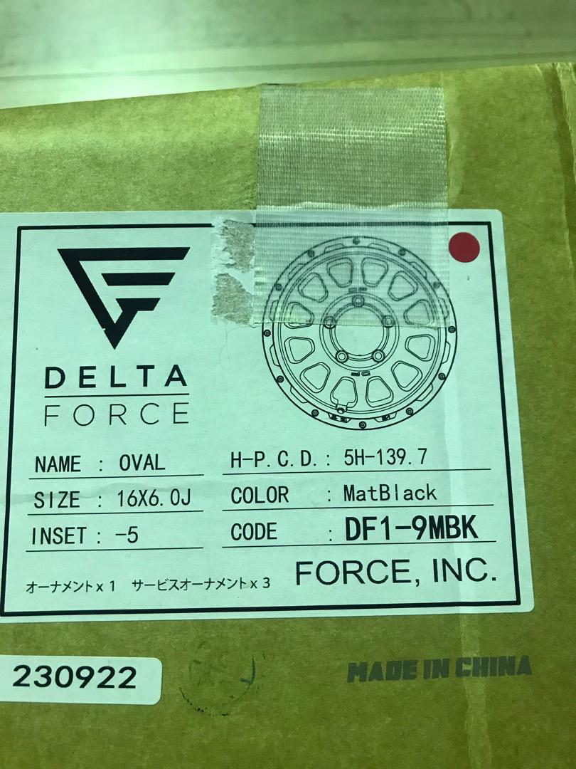 DELTA FORCE OVAL 16inch 一本売り