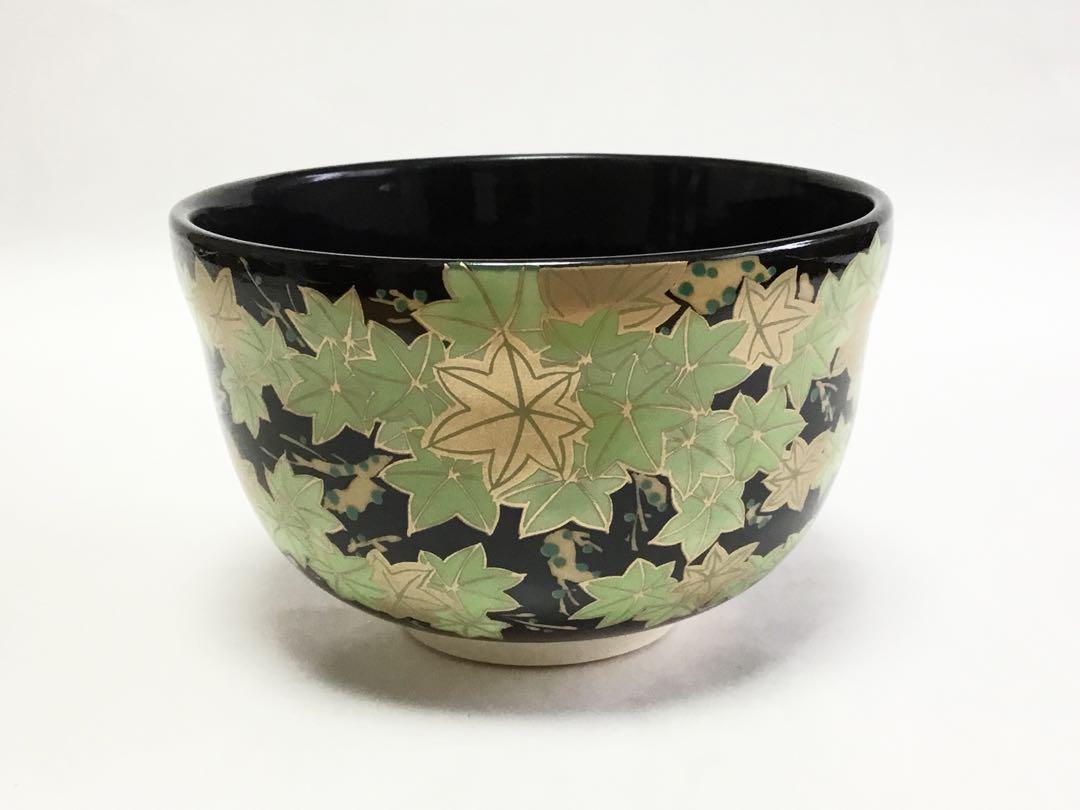 抹茶碗 宮地英香 黒仁清 青楓 茶道具 新品