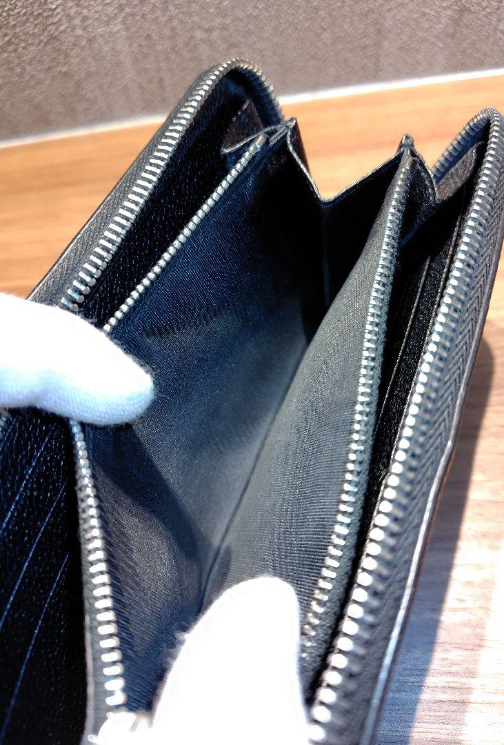 サンローランパリ　ラウンドジップ長財布　ブラック　ロングウォレット