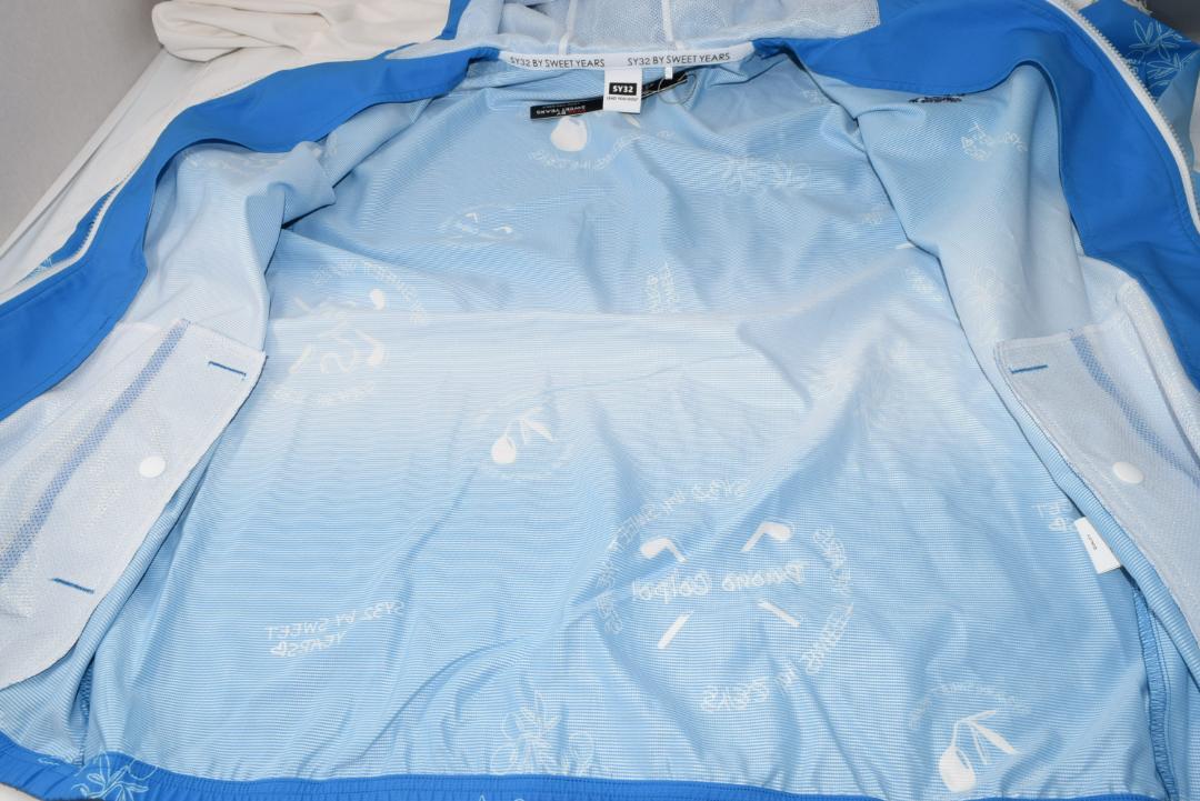 新品☆SY32 GOLF グラデーション ライト ジャケット パーカー☆青☆XL 新品☆SY32 GOLF グラデーション ライト ジャケット パーカー