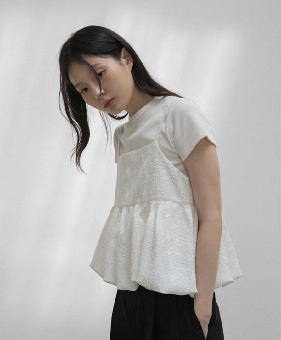 タグ付き新品ohotoro Pattern Balloon Bustier