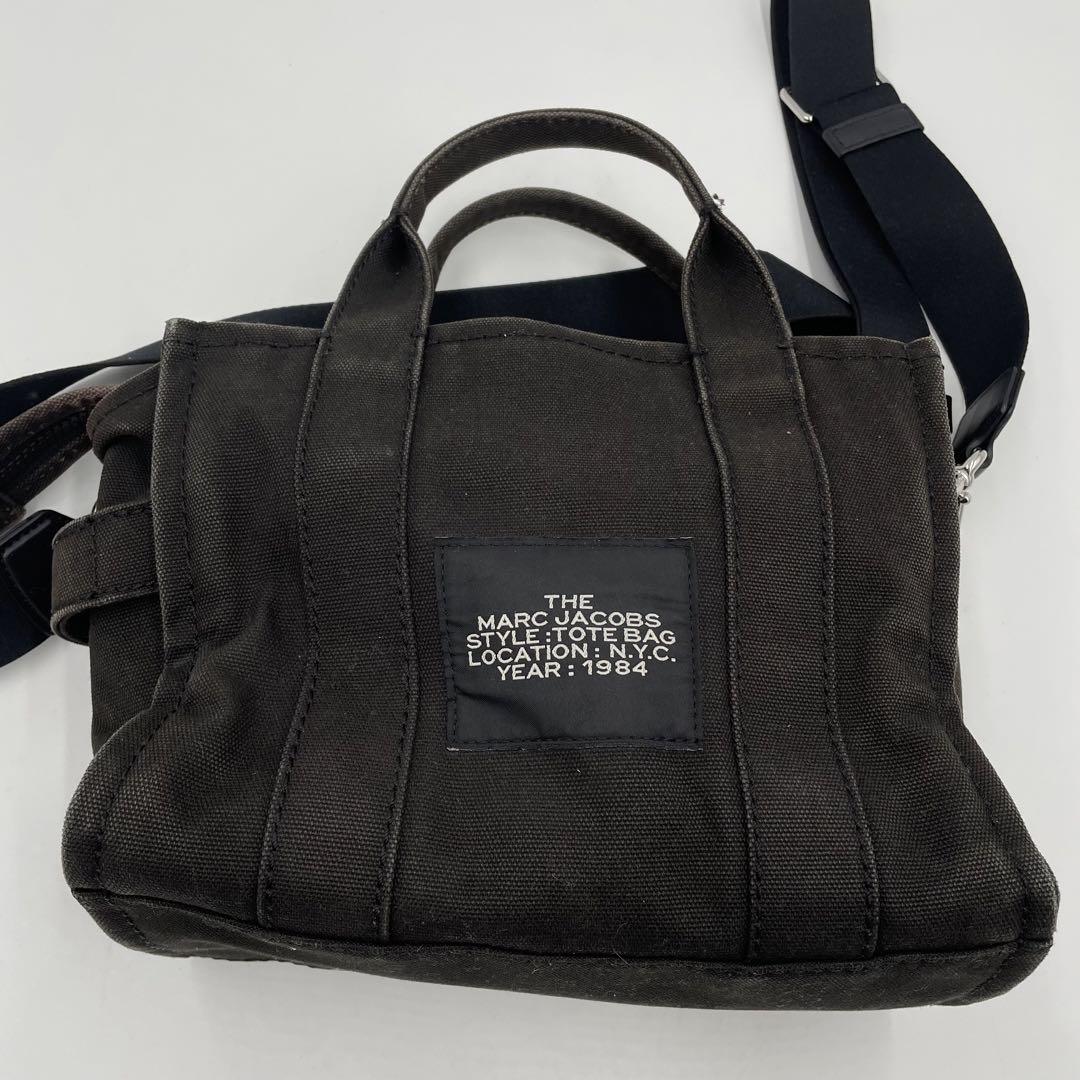 良品✨マークジェイコブス　2way バッグ　ザトート　キャンバス　ブラック