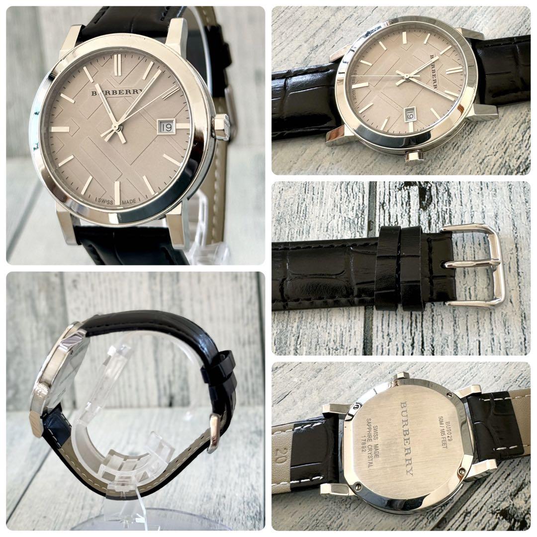 【希少】BURBERRY バーバリー 腕時計 シティ BU9029 グレー調