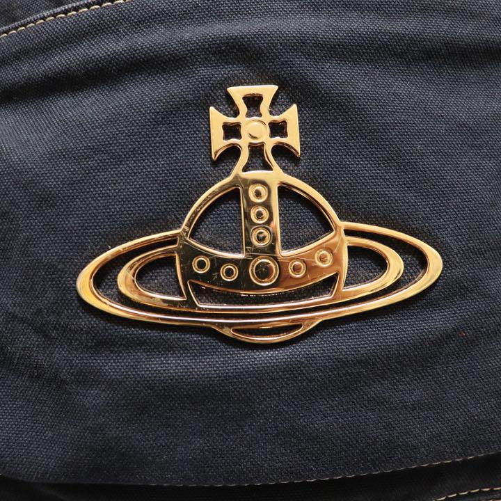 希少】Vivienne Westwood オーブ キャンバス リュック 黒 希少】Vivienne Westwood オーブ キャンバス リュック 黒