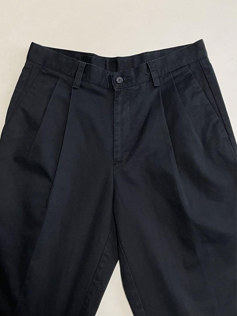 リーバイス DOCKERS ツータックブラックチノ 31/32 ドッカーズ 美品