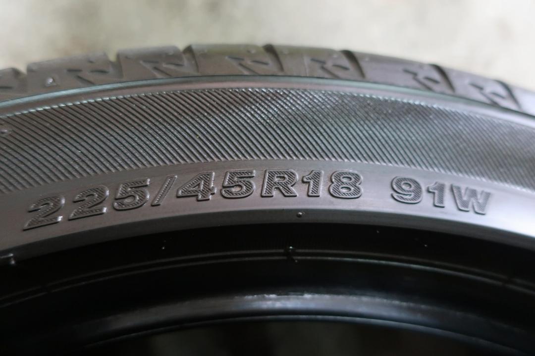 2018年製　ブリヂストン　レグノ　GR001　225/45R18　国産　バリ溝