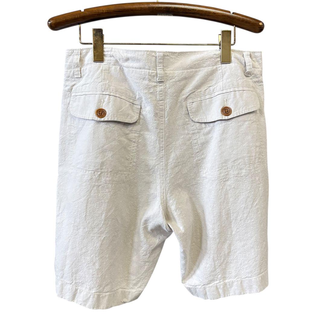 J.CREW ショートパンツ リネン混合 ホワイト