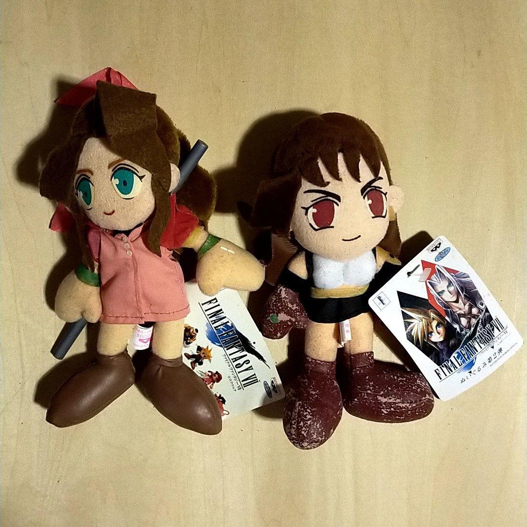 FF7 ぬいぐるみ エアリス ティファ タグ付き 非売品 ファイナルファンタジー