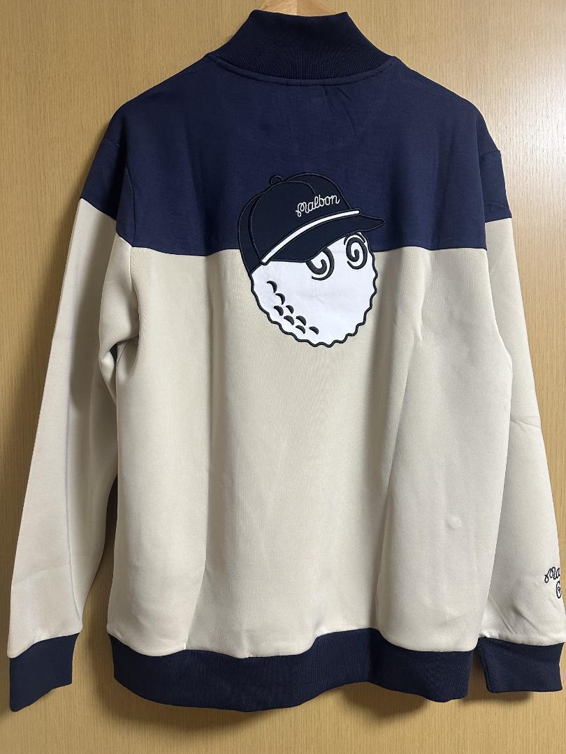 ネイビーXXL マルボンゴルフ モックネック トレーナー ハーフジップ トップス