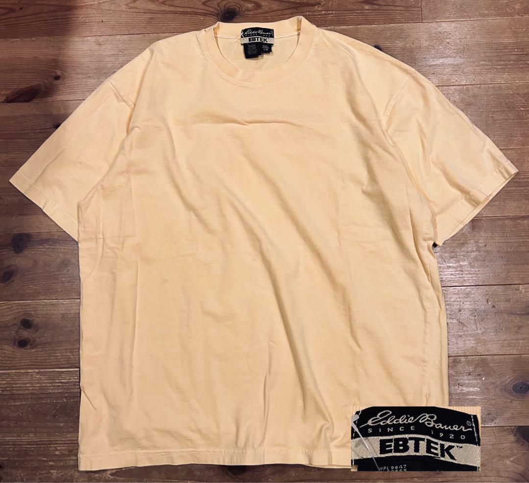 Tシャツ 古着 90s EBTEK エバテック Eddie Bauer 無地 L