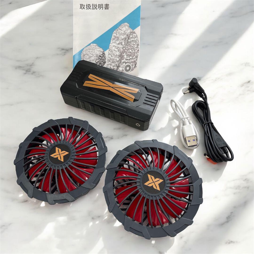 新品❤️ 強風 ファンバッテリーセット 空調服用 大容量 36V 熱中症対策