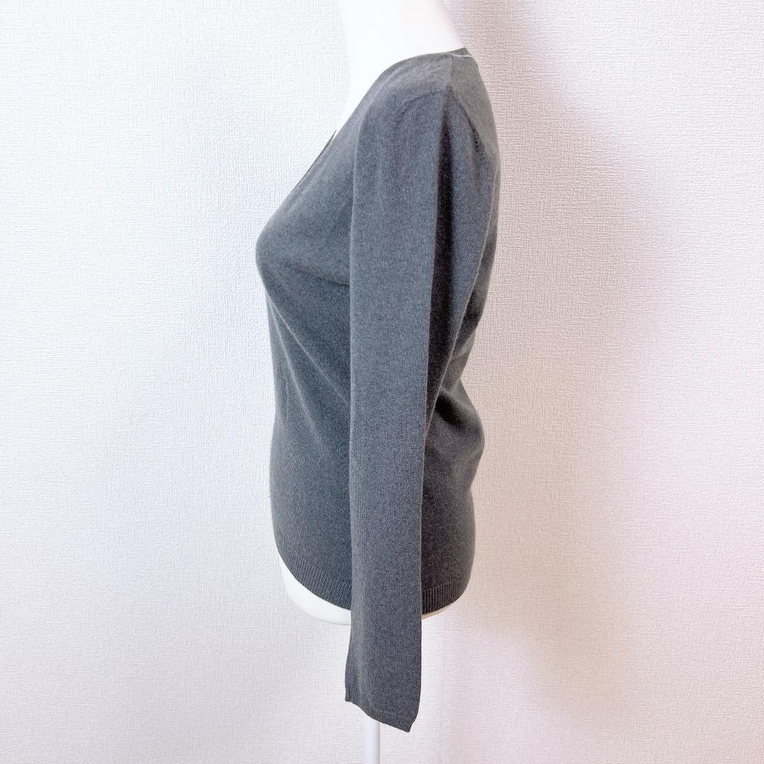 【美品】ブルネロクチネリ カシミヤ100％　 Vネック ニット セーター　L