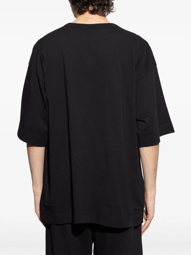 新品 L 25ss dries van noten 黒 定番Tシャツ 17840