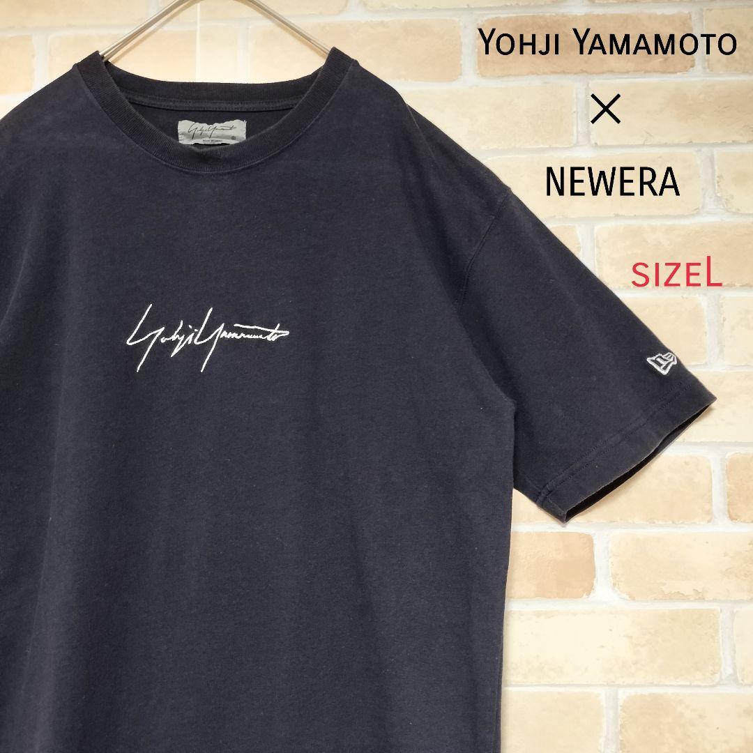 【限定コラボ】Yohji Yamamoto NEWERA 刺繍ロゴ半袖Tシャツ