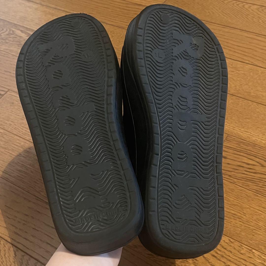 美品　ラクバキ　イージーサンダル ラップ ブラック　L イージーサンダル ラップ ブラック | Racbaki