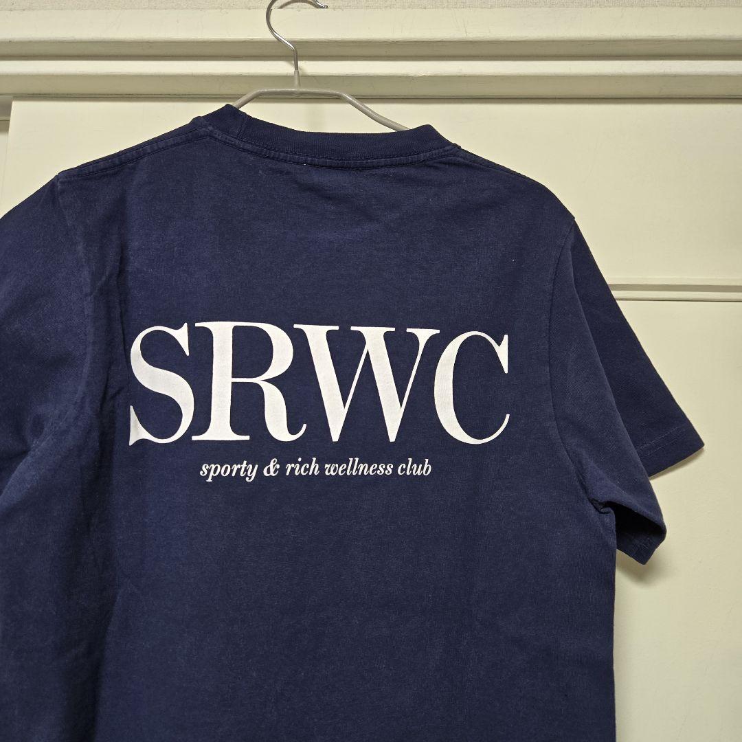 sporty&rich Tシャツ ロゴ ネイビー XS - メルカリ