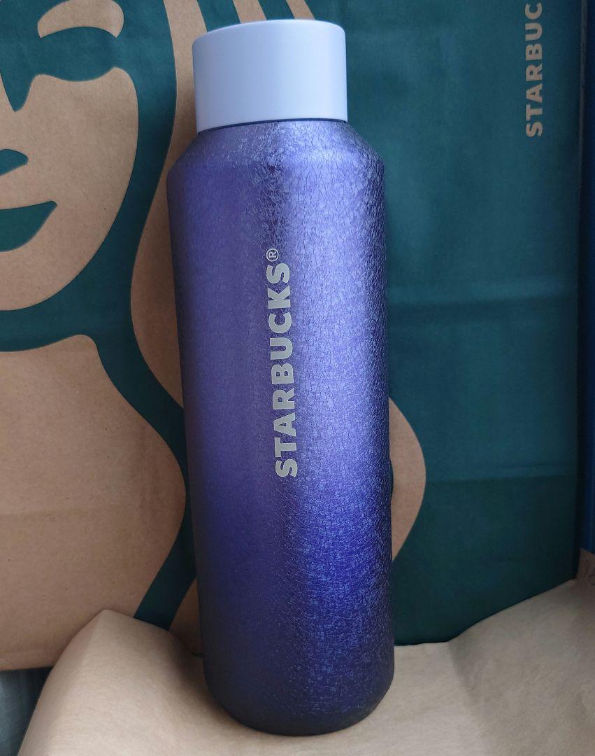 ☆新品☆スターバックス　グリッター　ステンレスボトル　パープル　グラデーション