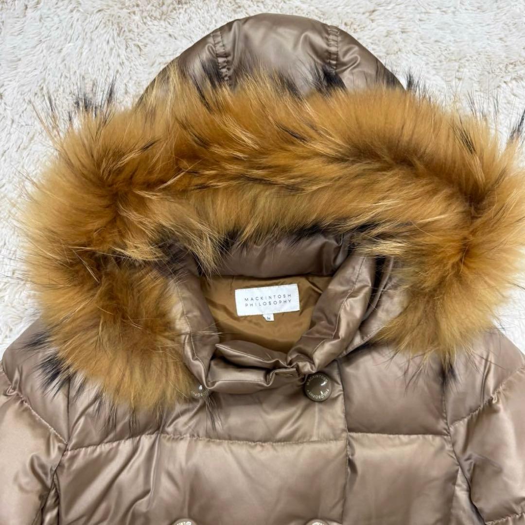 マッキントッシュフィロソフィー ダウンコート ファー ダブル ピンク