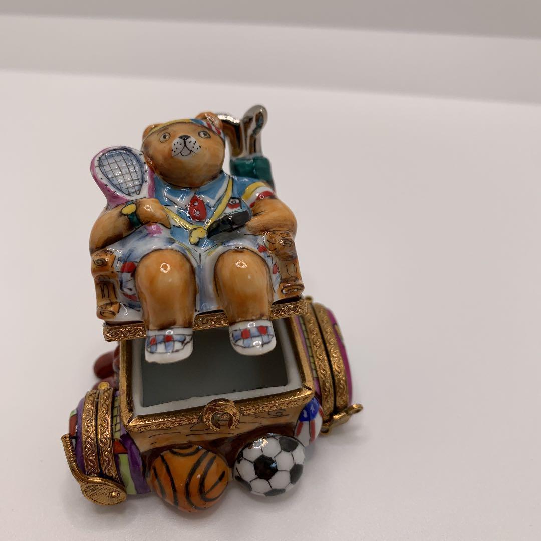 リモージュボックス Peint MainLimoges スポーツベア