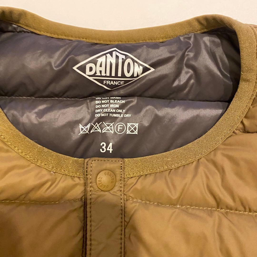 DANTON ダウンジャケット ベージュ サイズ34 DANTON ダウンジャケット ベージュ サイズ34
