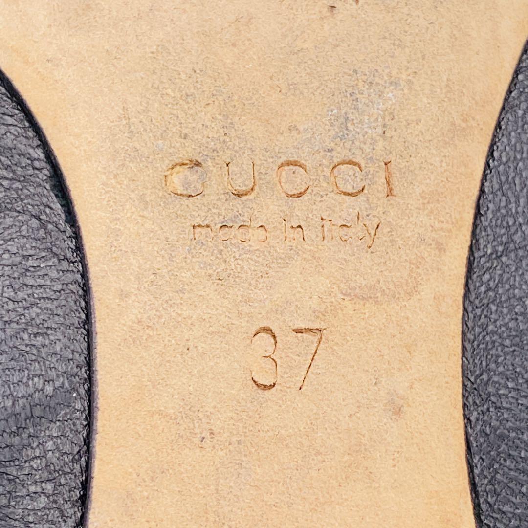 美品 GUCCI  グッチ シェリーライン フラット パンプス バレーシューズ