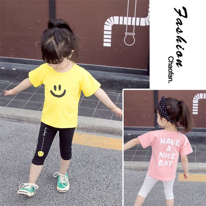 メルカリ 子供服 イエロー 100cm セットアップ 双子コーデ 可愛い