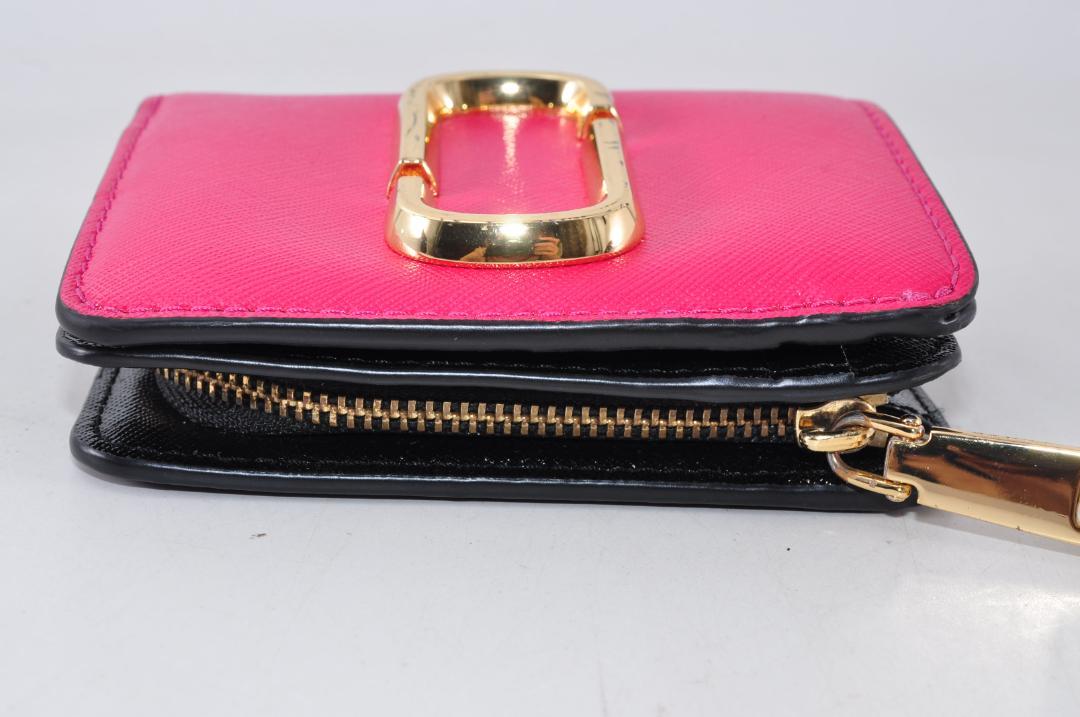 MARC JACOBS マークジェイコブス 二つ折り財布 レザー ピンク