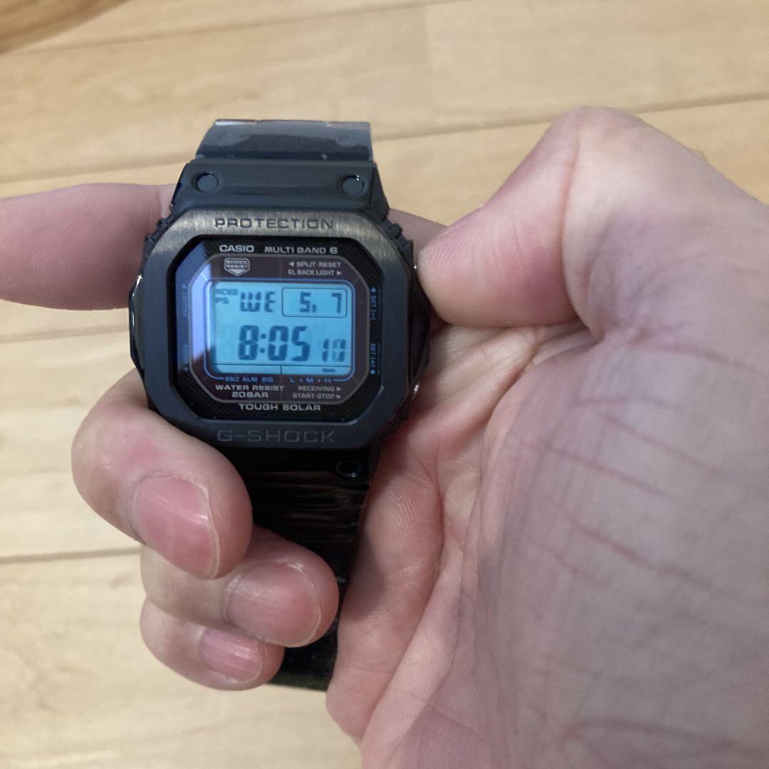 G-SHOCK GW-M5610BA電波ソーラー ブラックフルメタルカスタム