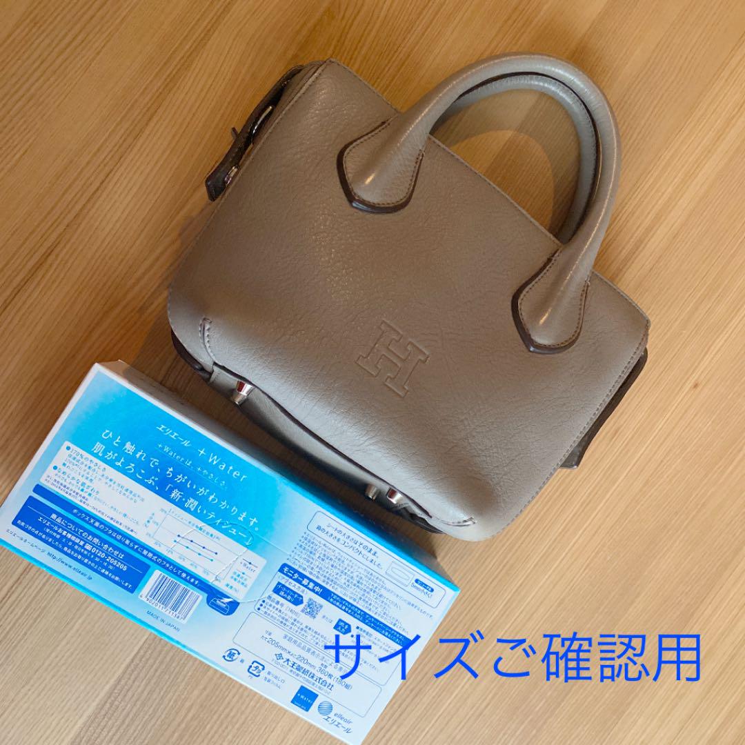HIROFU ハンドバッグ 美品 umVsB-m87900229571 ヒロフ グレージュカラー 在庫好評