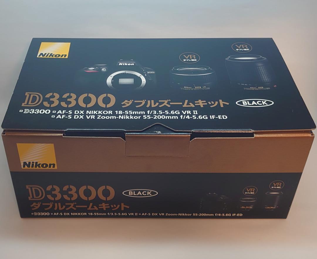 ニコンD3300 ダブルズームキット+おまけ【一眼レフ】【デジカメ】】