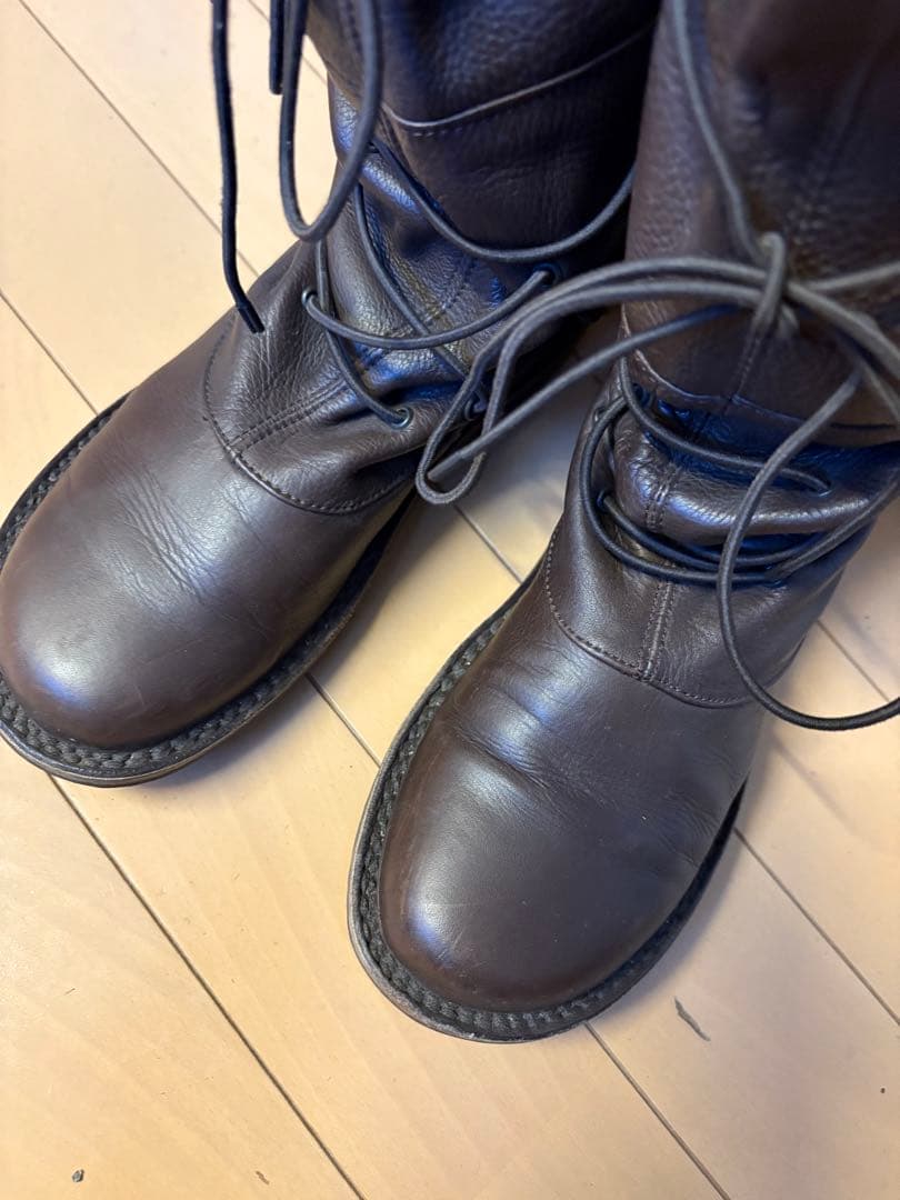 trippen トリッペン ダークブラウン レザー ロングブーツ レディース trippen トリッペン ダークブラウン レザー ロングブーツ レディース