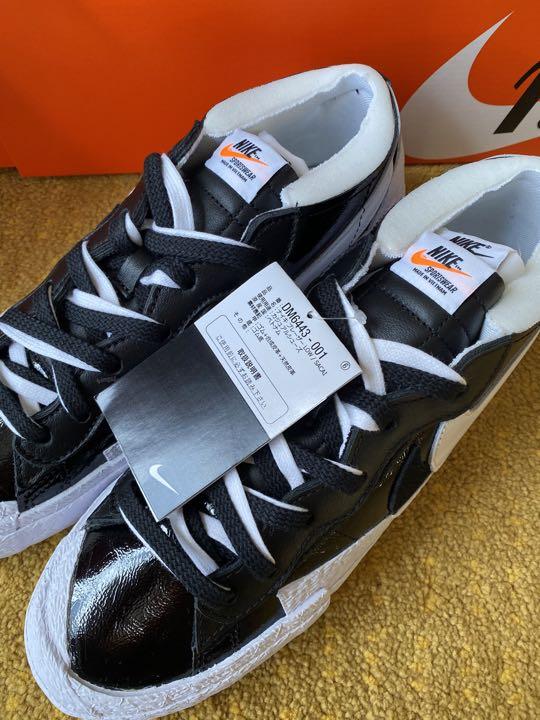 注目ブランドのギフト ナイキ ブラック 27.0 LOW ブレーザー sacai × - スニーカー