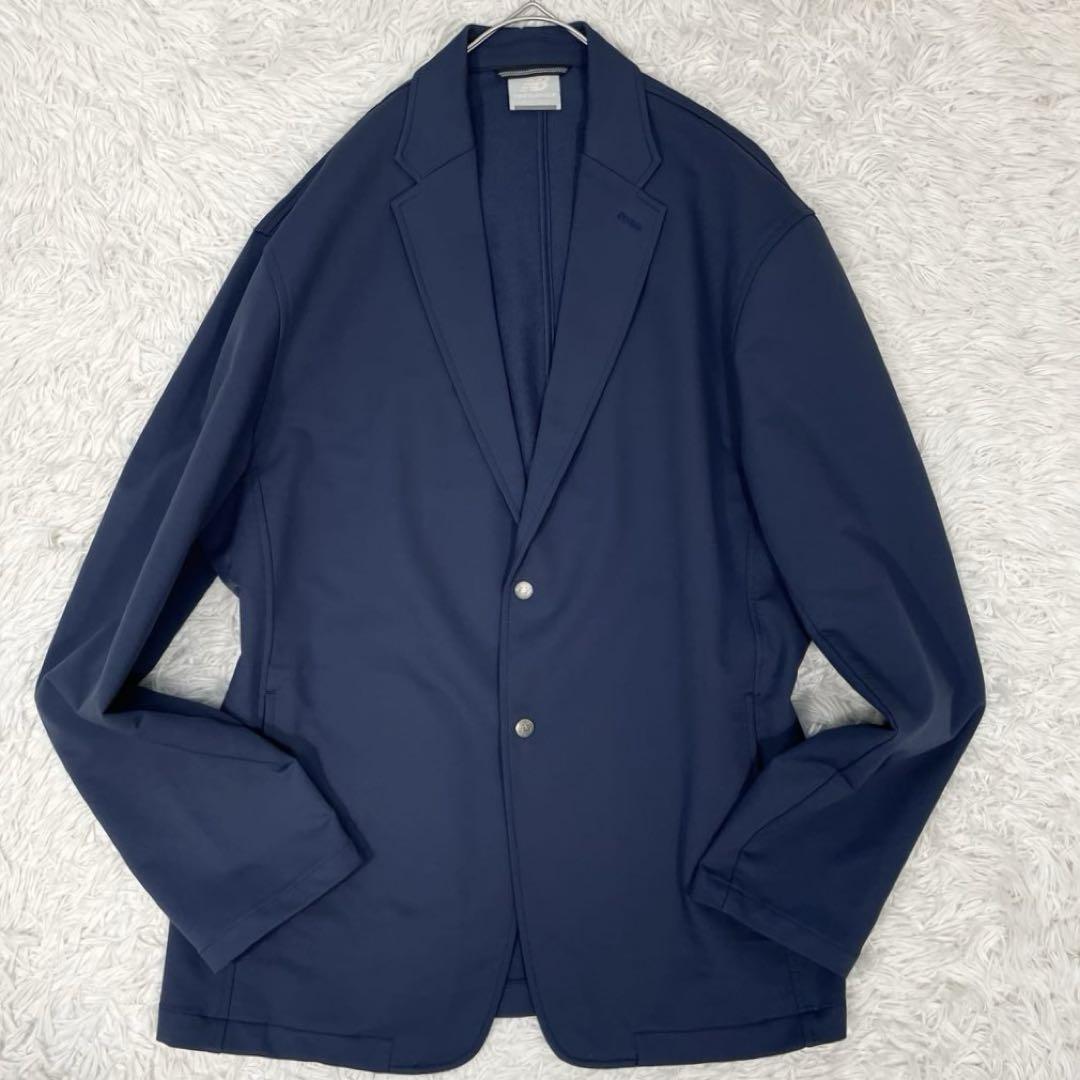 【美品✨希少2XL】ニューバランス テーラードジャケット 高ストレッチ ネイビー