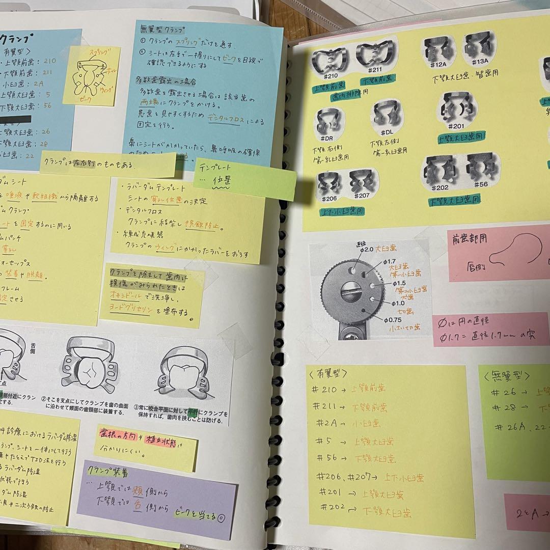 先輩のノートを大公開！歯科衛生士国家試験に向けたノート作りと