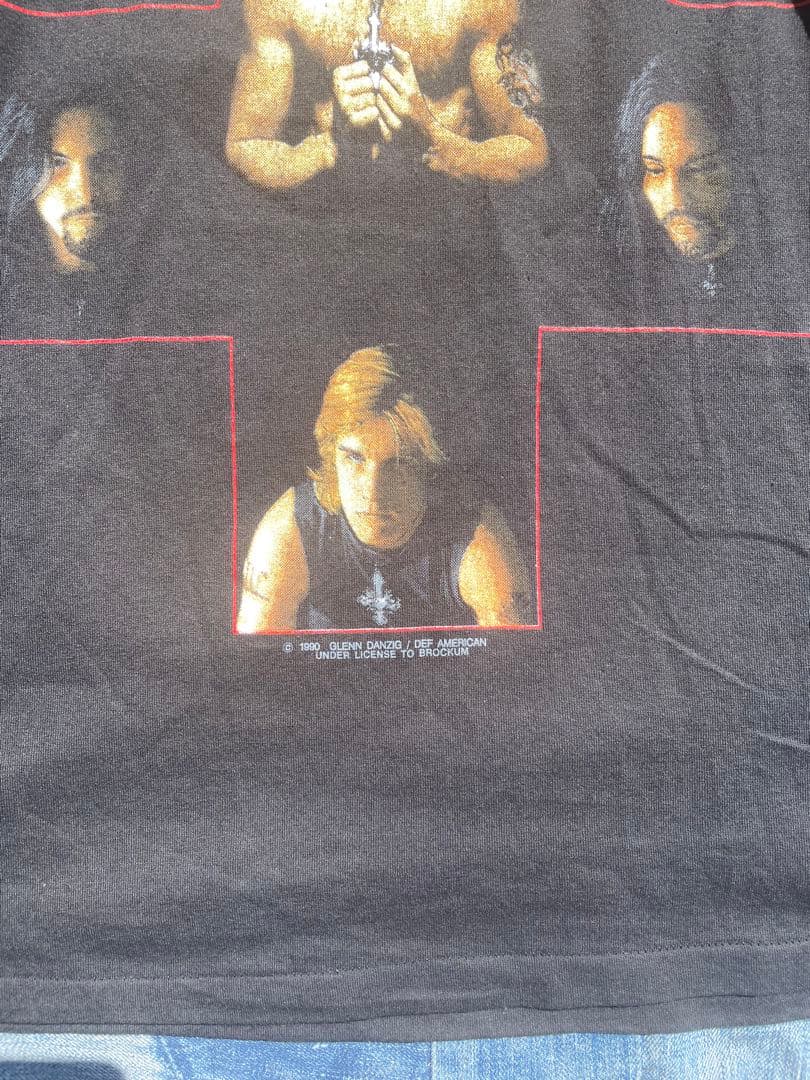 【新品】90s vintage DANZIG ダンジグ バンドロックTシャツL