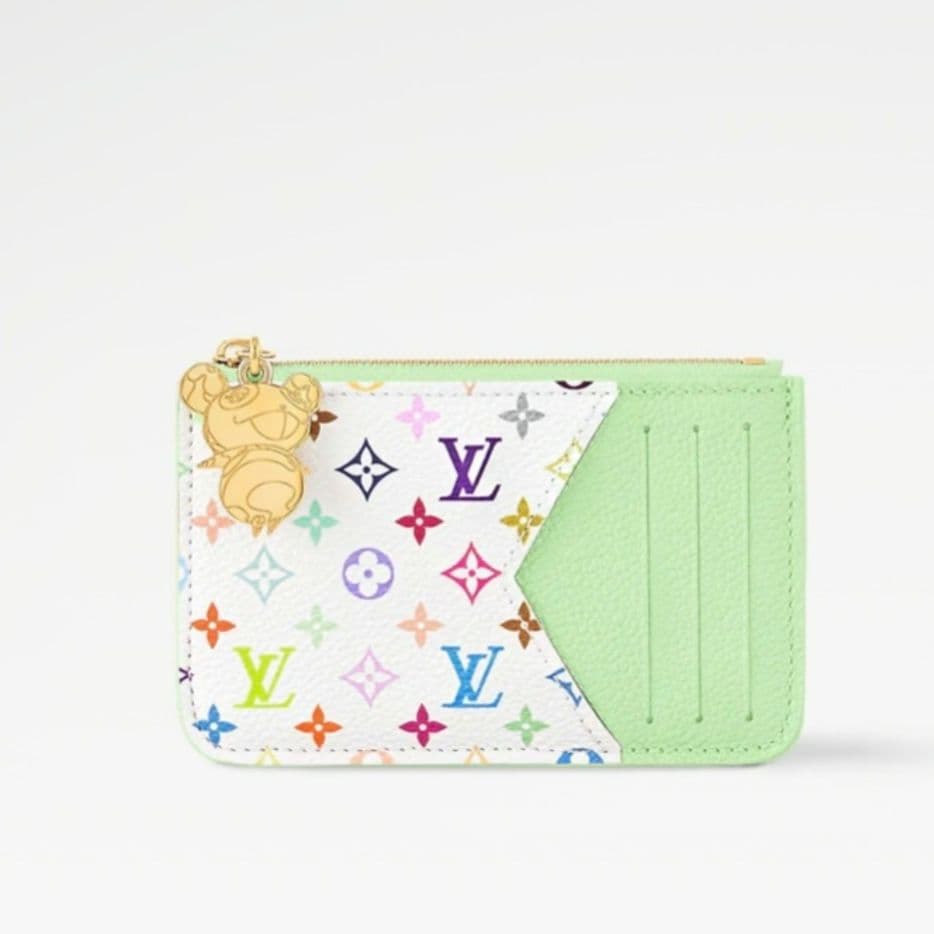 新品同様【ルイヴィトン】LV×TM マルチカラー　モノグラム　ポルトカルトロミー