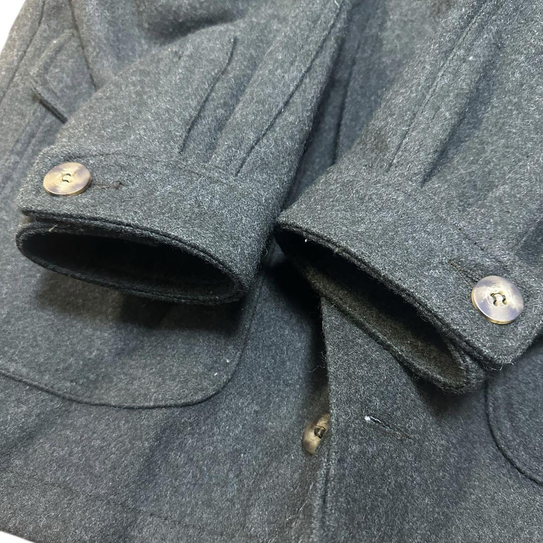 【USA製】80s Eddie Bauer エディーバウアー黒タグ ウールコート