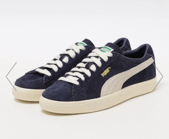 匿名配送 PUMA プーマ スエード US 8 26.0cm ネイビー