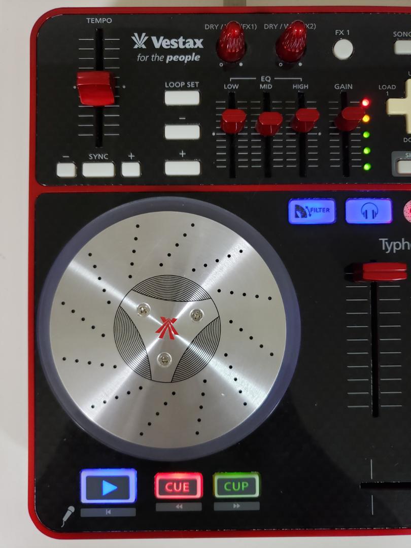 DJ機材 Vestax Typhoon Red