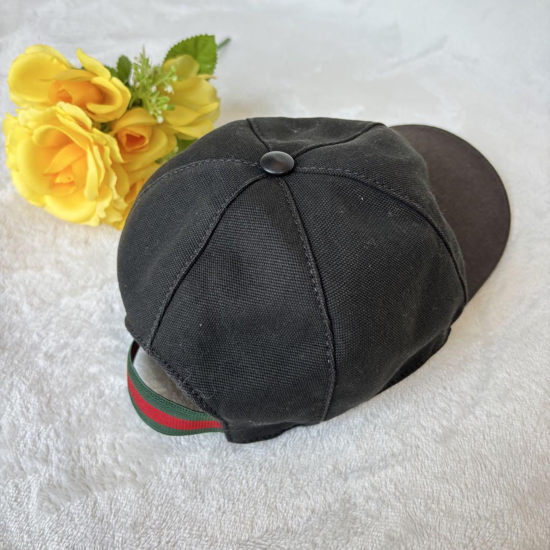 GUCCI グッチ　キャップ　黒　ブラック　XL 60cm