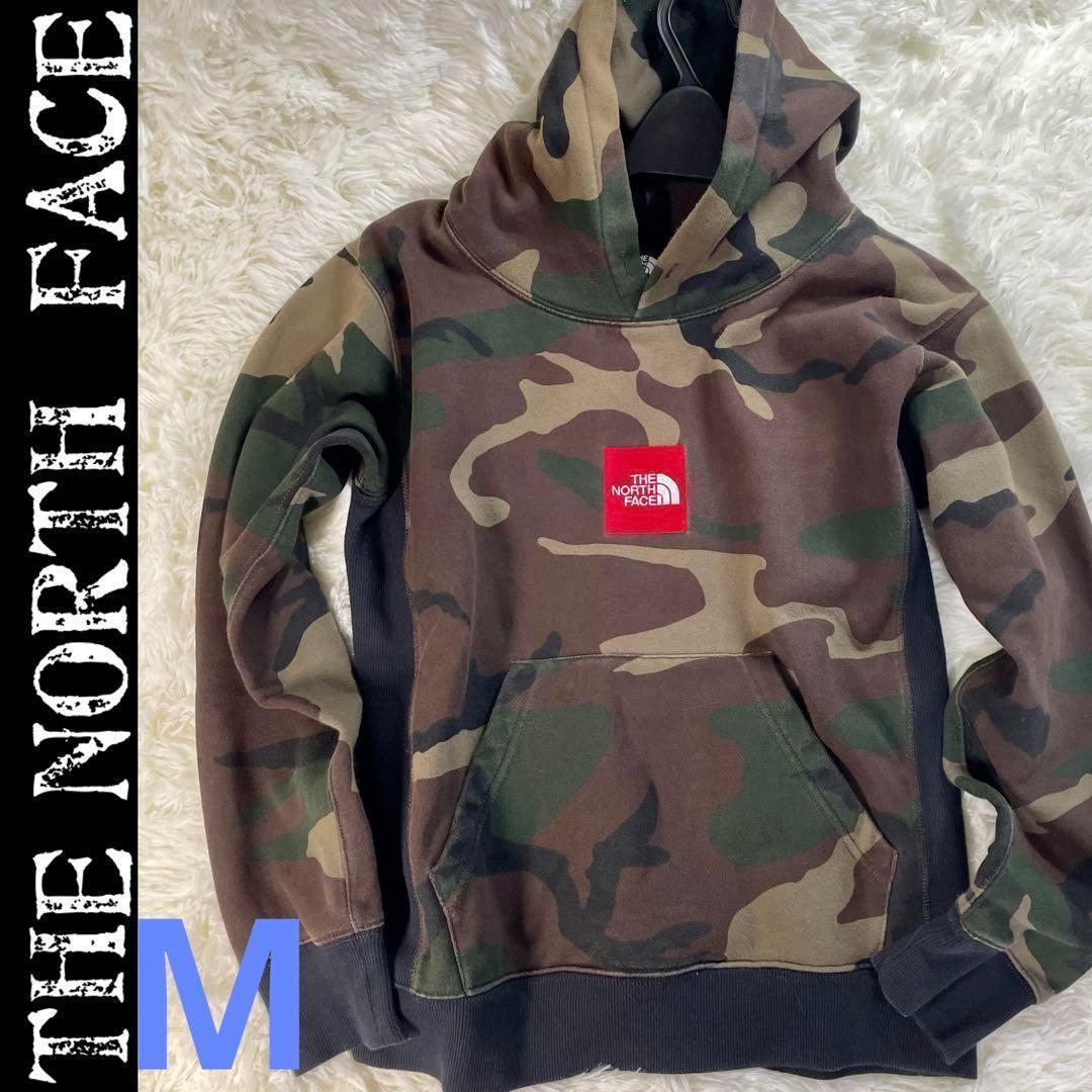 【入手困難】ザノースフェイス パーカー 迷彩　Mサイズ