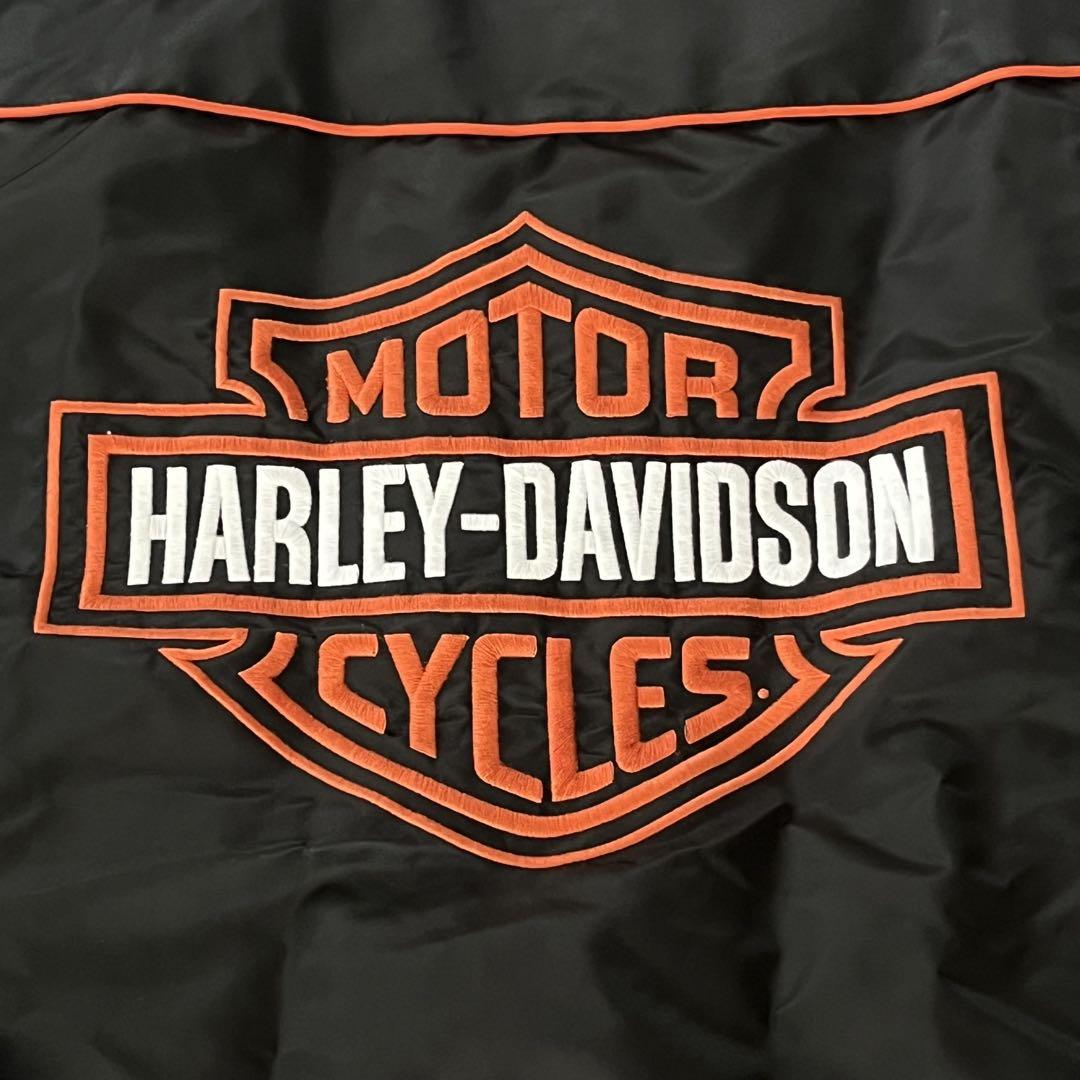 激安大特価！ 美品！HARLEY-DAVIDSON ブラック 刺繍 ジャケット トップス