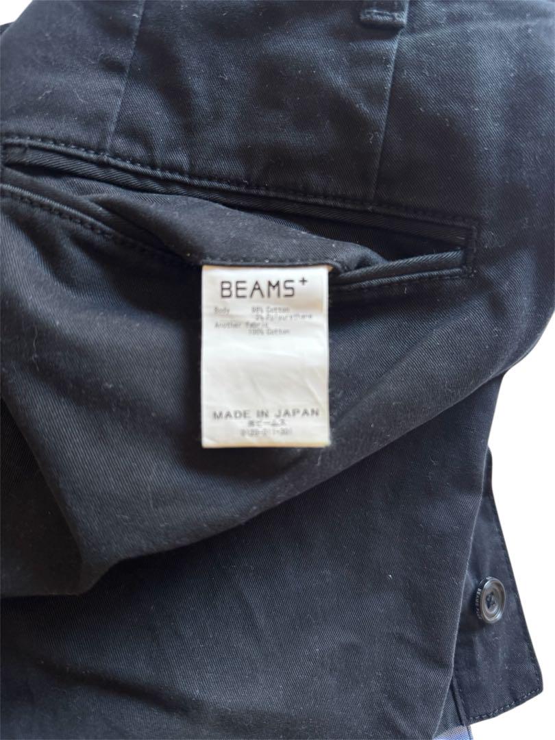 BEAMS PLUS 2プリーツ ツイル チノパン サイズL