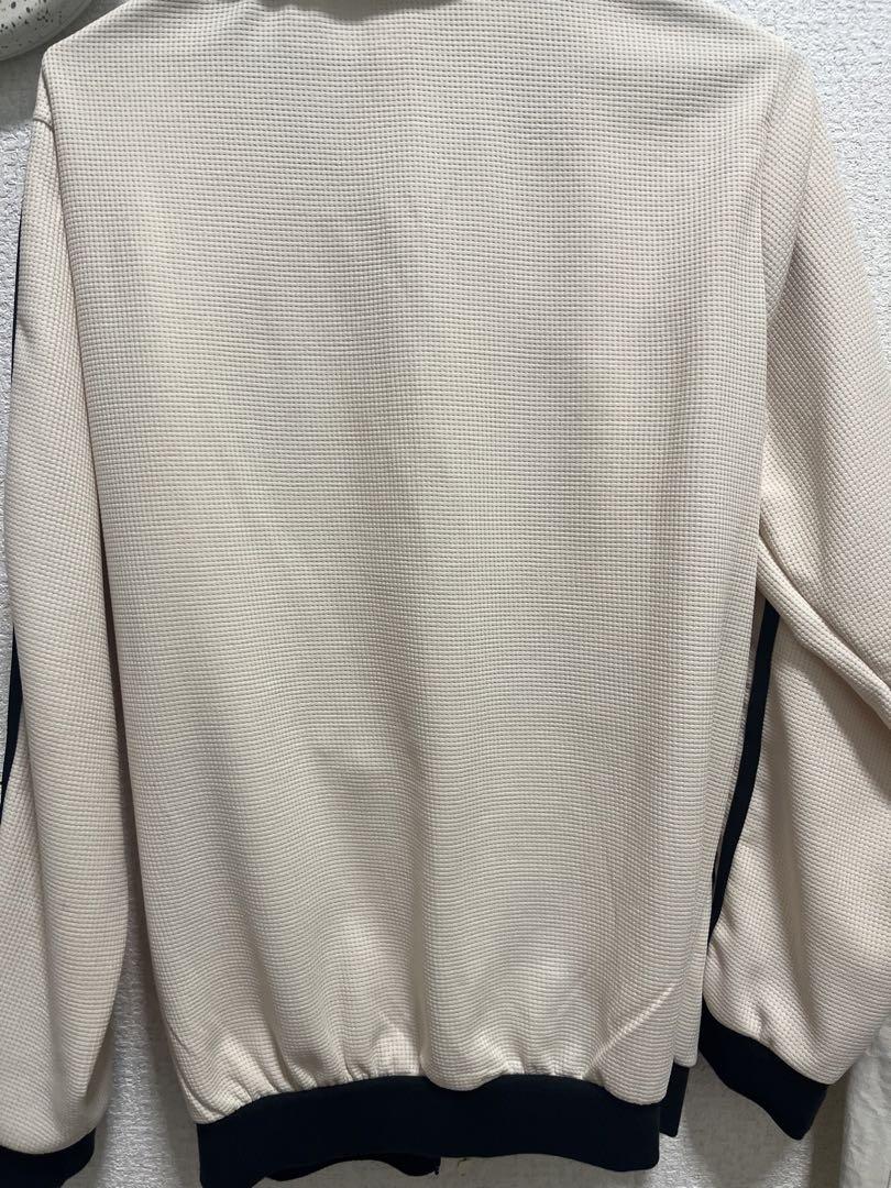 【日本完売品】adidas アディダス ワッフルトラックジャケットS アイボリー