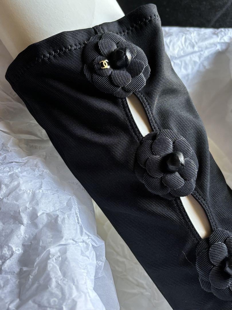 試着のみ CHANEL シャネル カメリア ブーツ 37 黒
